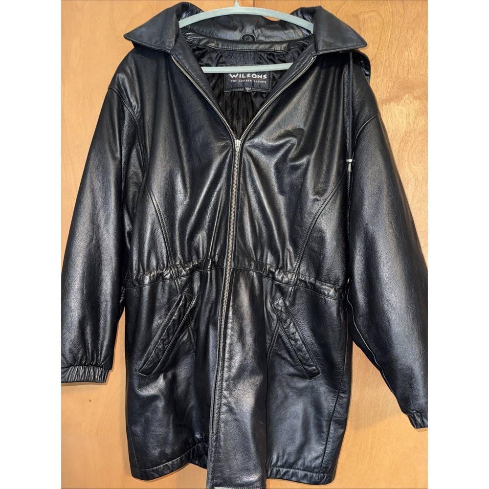 Wilson L Women's Leather Coat With Removable Hood